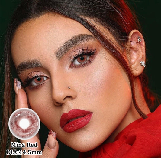 Lentille Cosplay Annuel                     Mina red ❤️